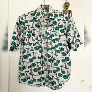 Palm tree button down